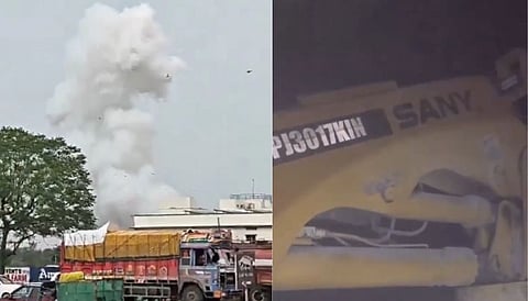 The incident took place at a construction site in Sikkim after a methane gas explosion triggered a landslide.