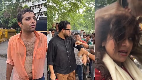 CJP protest Delhi Jantar Mantar police clash journalists attacked