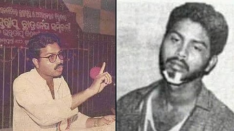 Dharmendra Pradhan protesting and facing fractures due to police forces.