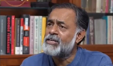 Yogendra Yadav democracy streets CJP protest comment