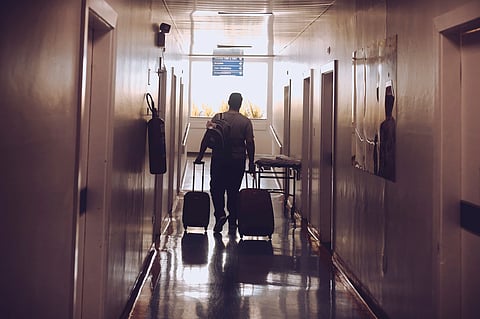 Asylum seekers waiting for immigration proceedings in the United States