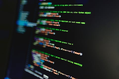 Computer with coding in it