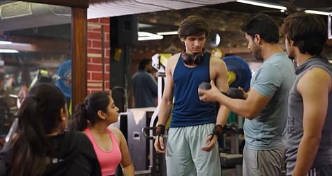 A Gym scene from BJP new Ad on development in BJP ruled India