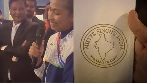 Lovlina Borgohain Glasgow restaurant India map controversy