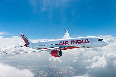 Air India Plane taking flight.