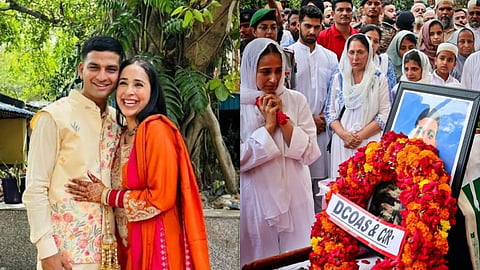 Major Hamza Arif and wife Jyoti Arora wedding photo