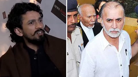 Abhinandan sekhri, one of co-founders of Newslaundry, and Tarun Tejpal, founder of Tehelka magazine and rape convict.