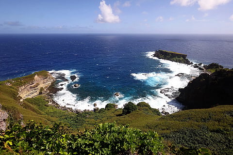 Coastline of Saipan in the Northern Mariana Islands