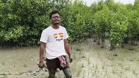 Swapan Suin Mangrove Boy Sundarbans conservation India