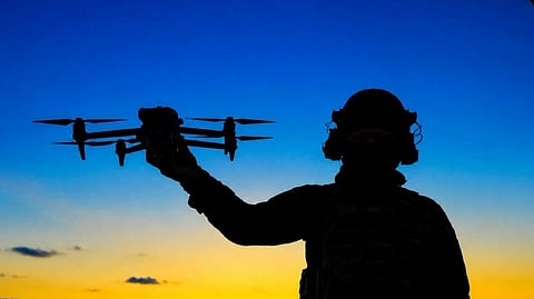Man with drone