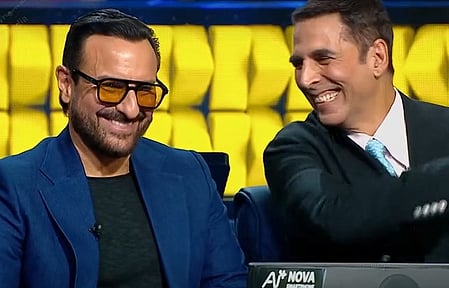 In the image Saif Alii Khan and Akshay Kapoor is shown