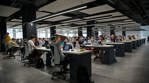 Employees in a office