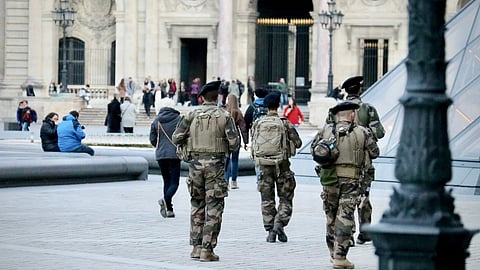 soldiers walking