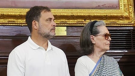 Rahul Gandhi with Sonia Gandhi