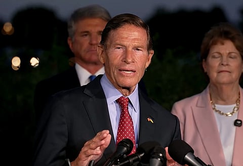 Image of Democrat Senator Richard Blumenthal who has recently warned India and China after russia and Iran sanction act was passed by congress. 
