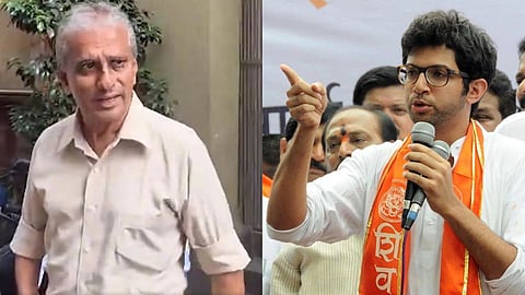 Satish Salian on the left, Aaditya Thackeray on the Right