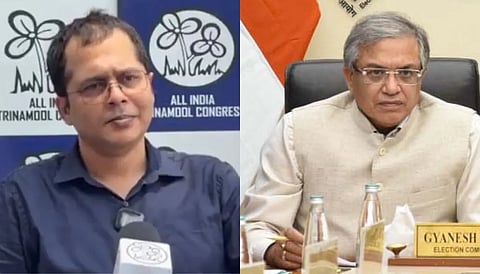 Saket Gokhale on the left and Gyanesh Kumar on the right
