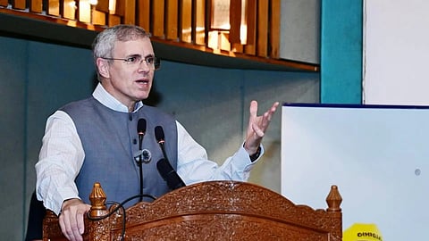 Omar Abdullah speaks in the assembly