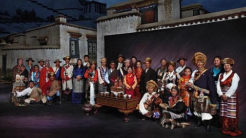  A group of Uyghur men and Women.