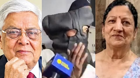 Image of accused Rajkumar (center) who murdered elderly couple in dehradun.