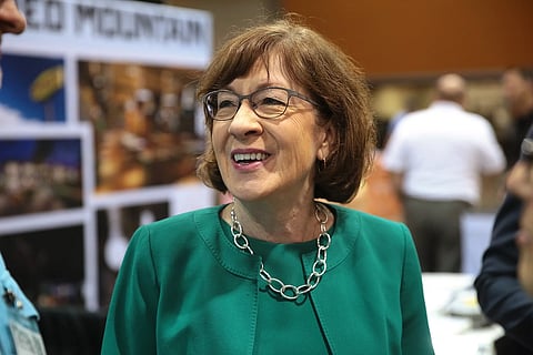 U.S. Senator Susan Collins speaking with attendees at the 2018 Small Business Expo at the Phoenix Convention Center in Phoenix, Arizona.