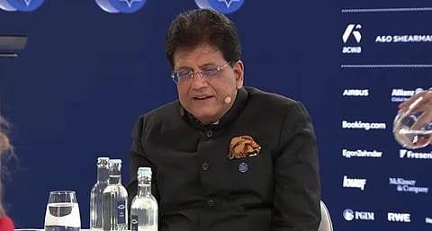 In the image Piyush Goyal is shown in roundtable of Berlin Global Dialogue