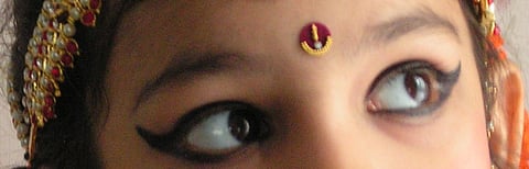 The metaphorical third eye which when opened has the power to see clearly through the illusions seen by the physical two eyes