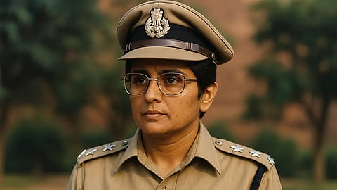 भारत की पहली महिला आईपीएस अधिकारी किरण बेदी (Kiran Bedi) की तस्वीर