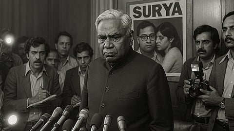 बाबू जगजीवन राम (Babu Jagjivan Ram) मीडिया को जवाब देते हुए