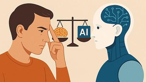 आर्टिफिशियल इंटेलिजेंस से काम आसान हुआ है, लेकिन सोचने की ताकत को खतरा भी बढ़ा है।   (Sora AI)
