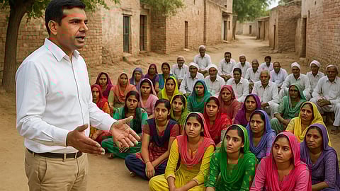 बीबीपुर ने दिखाई राह, अब गाली नहीं, शालीनता बन गई पहचान।   (Sora AI)