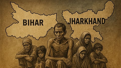 बिहार और झारखंड  (Jharkhand) के विभाजन को दर्शाती तस्वीर
