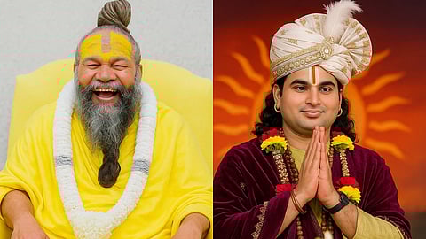 जब अनिरुद्ध आचार्य 15 साल में शादी को “अच्छा” बताते हैं, तो वो बाल विवाह जैसी गैर-कानूनी और ख़तरनाक प्रथा का समर्थन करते हैं। (Sora AI)