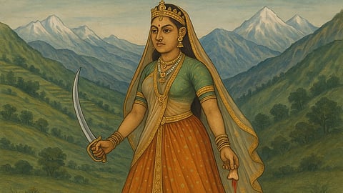 रानी कर्णावती (Sora AI)