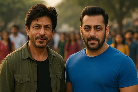 बॉलीवुड अभिनेता शाहरुख खान (Shah Rukh Khan) और सलमान खान 