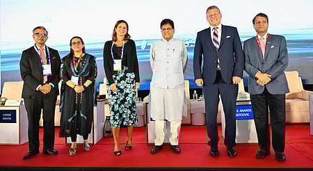 भारत-ईयू एफटीए (India EU FTA)  के सभी सदस्यों की तस्वीर
