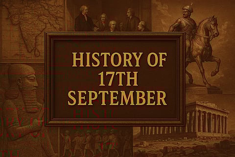19 सितंबर (History Of 19th September) के दिन से जुड़ी कुछ महत्वपूर्ण घटनाओं को चित्रों के माध्यम से दिखाया गया है