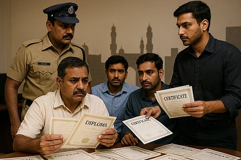 हैदराबाद और आसपास के इलाकों में फर्जी प्रमाणपत्रों का खेल लगातार बढ़ता जा रहा है। 