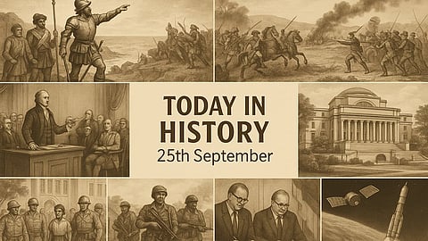 25th सितंबर (History Of 25th September) के दिन से जुड़ी कुछ महत्वपूर्ण घटनाओं चित्रों के माध्यम से दर्शाया गया है