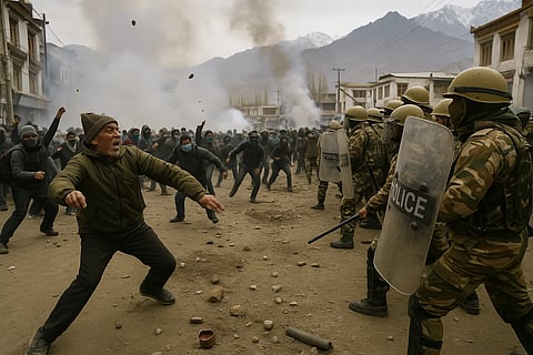 लद्दाख का संघर्ष अब पहचान और अस्तित्व की लड़ाई बन गया है।