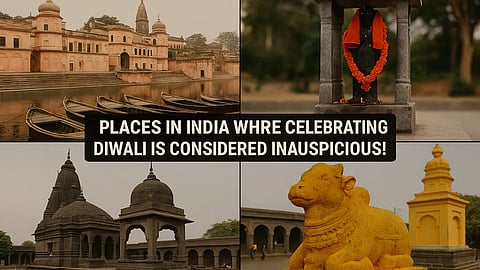 Places in India where celebrating Diwali is considered inauspicious