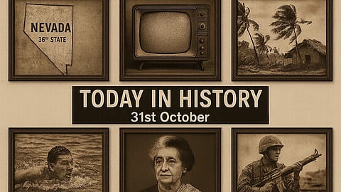  31 अक्टूबर (History Of 31st October) के दिन से जुड़ी कुछ महत्वपूर्ण घटनाओं को चित्रों के माध्यम से दिखाया गया है
