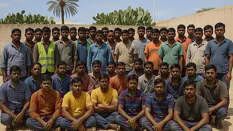 इस तस्वीर में बहुत सारे लोग दिख रहे है, कुछ बैठे है और कुछ खड़े है  



