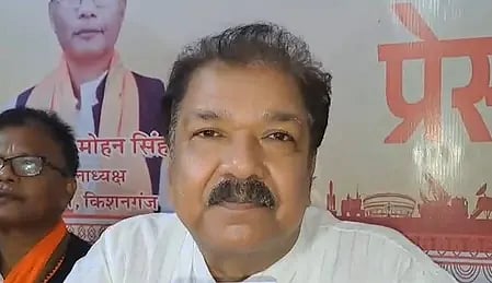 बिहार भाजपा अध्यक्ष दिलीप जायसवाल मीडिया से बातचीत करते हुए।