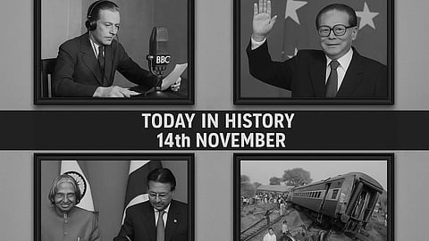 14 नवंबर (History Of 14th November) के दिन से जुड़ी कुछ महत्वपूर्ण घटनाओं चित्रों के माध्यम से दर्शाया गया है