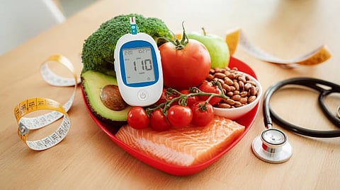 World Diabetes Day के मौके पर खाने
की सलाह की तस्वीर
