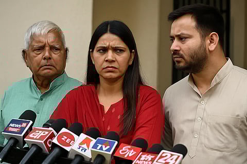 रोहिणी अचार्या, तेजस्वी यादव, लालू प्रसाद यादव