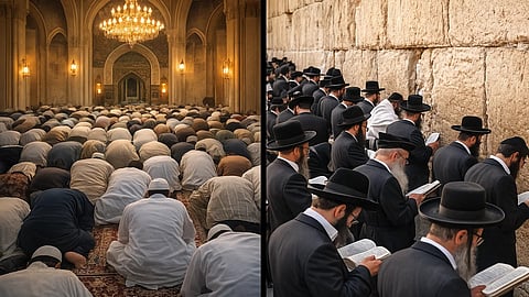 यहूदी और मुसलमान एक ही फ्रेम में हैं
