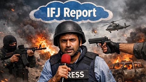 एक रिपोर्टर की तस्वीर जिसकी मौत खतरा बना हुआ है