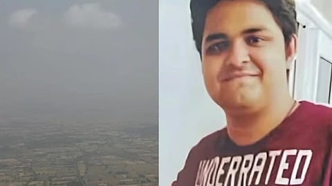 इस इमेज में युवराज मेहता और नोएडा शहर के चित्र को देखा जा सकता है। 